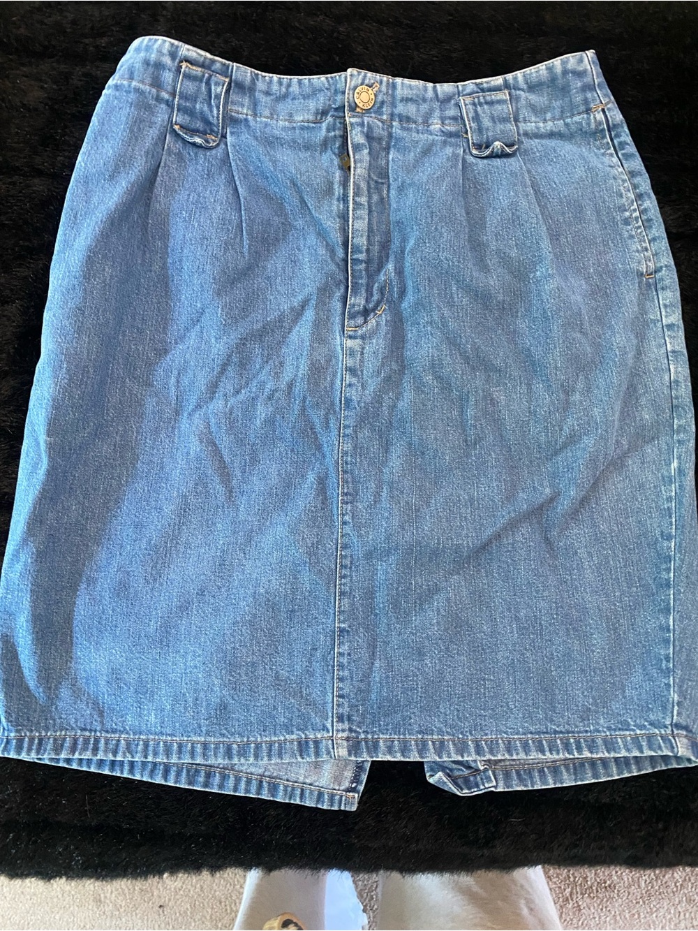 Calvin Klein Blue Denim Mini Skirt